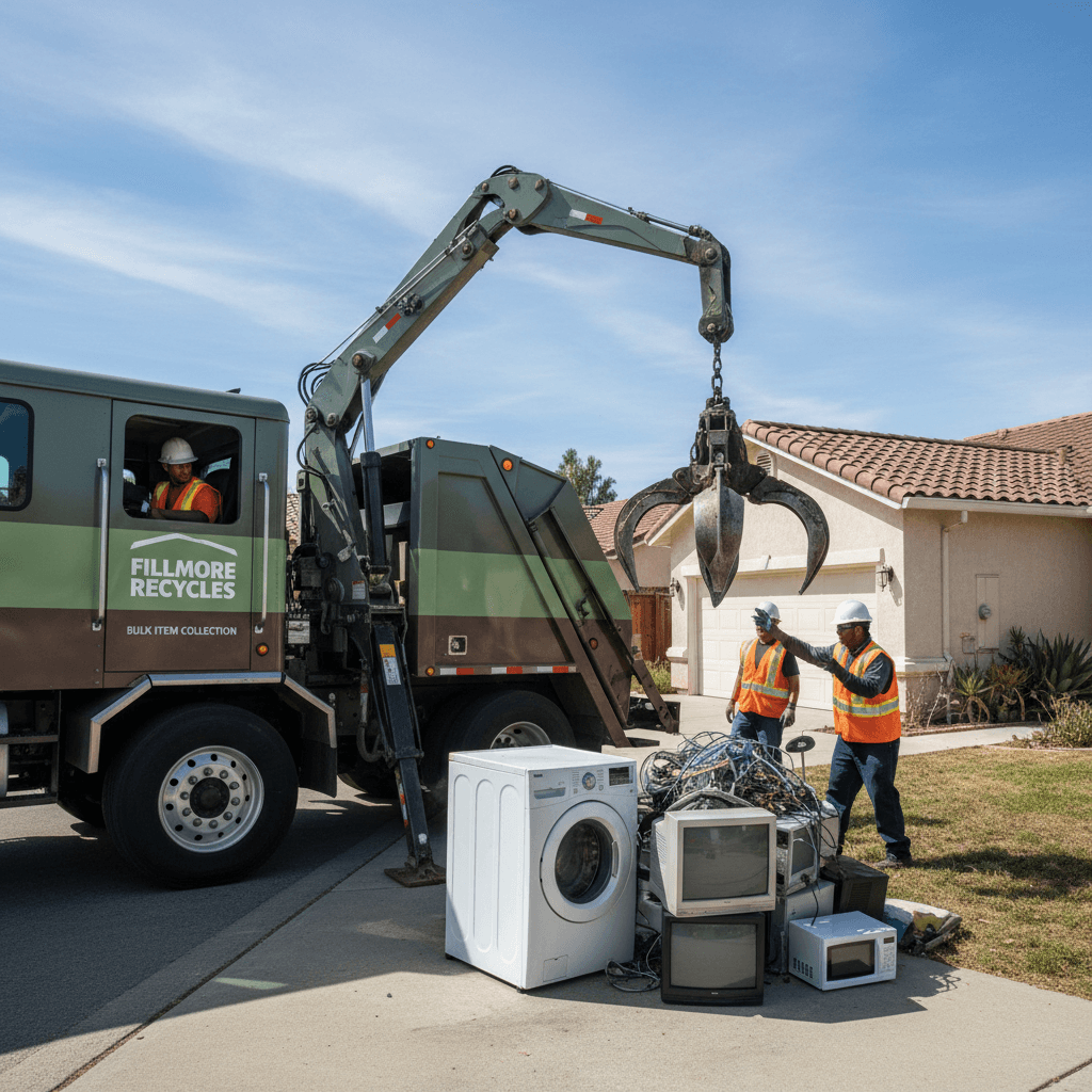 Bulk item recycling pickup