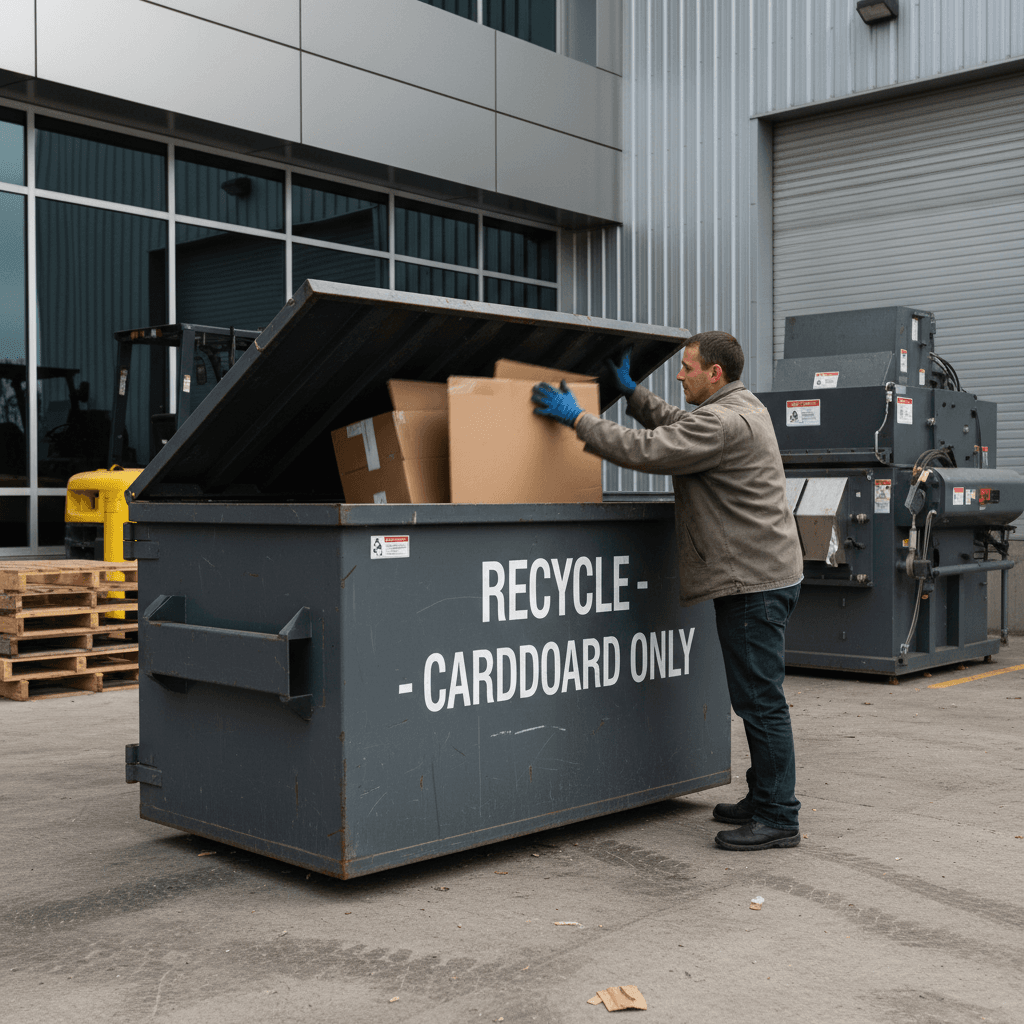 Commercial recycling pickup
