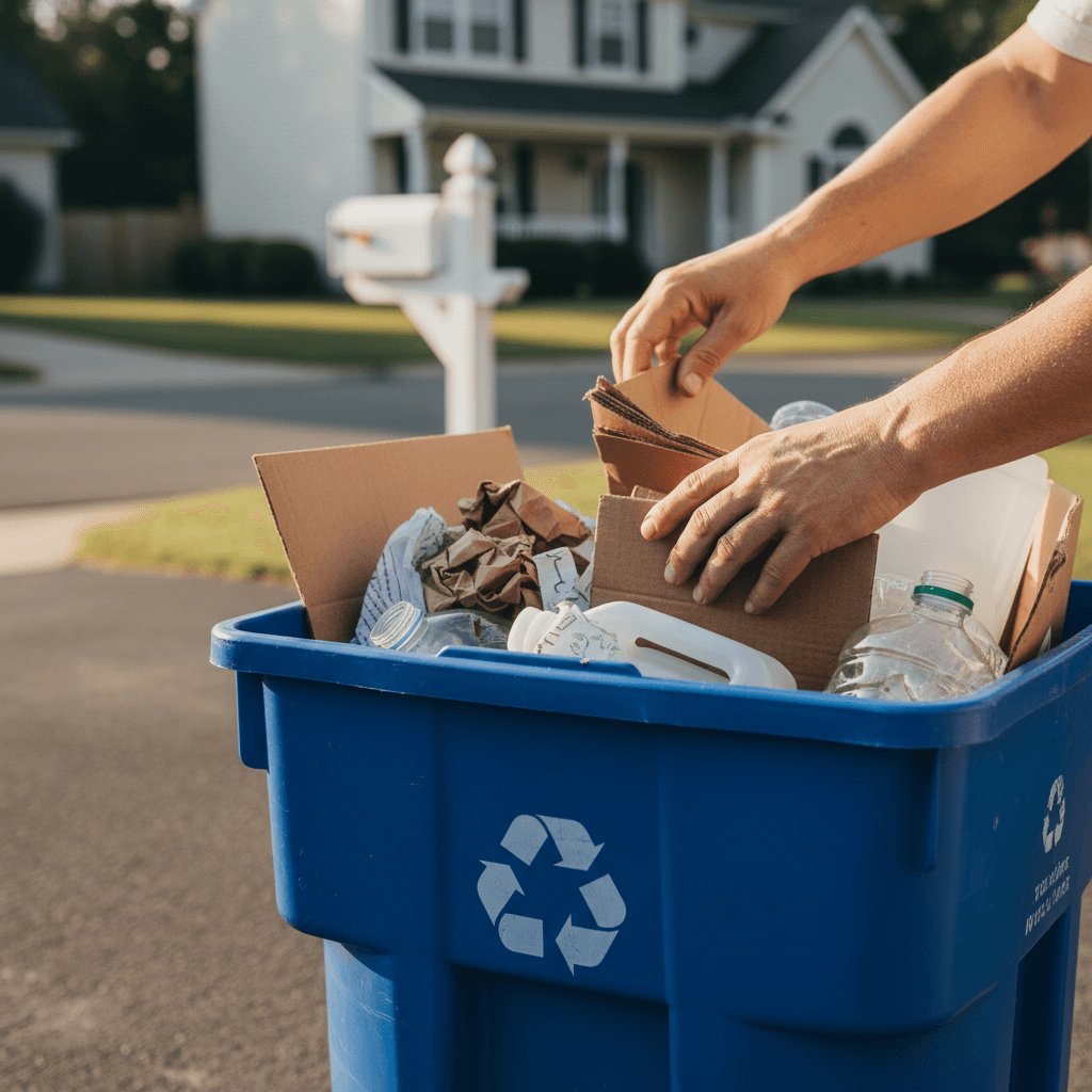 Residential recycling collection